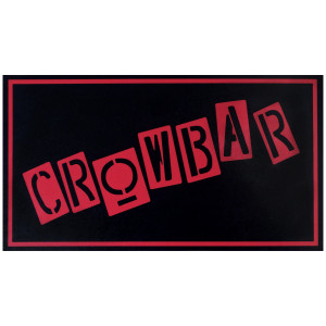 black and red Crowbar sign